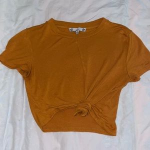 Mustard T-Shirt Crop
